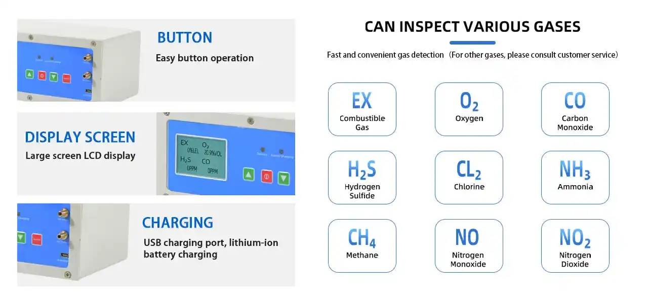 Multi-gas Detector Type Pump Suction KP826-B - Gambar 2