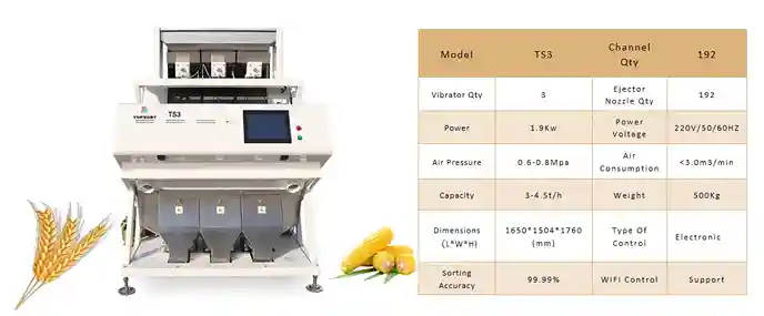 Optical Sorter Corn Maize Color Sorter