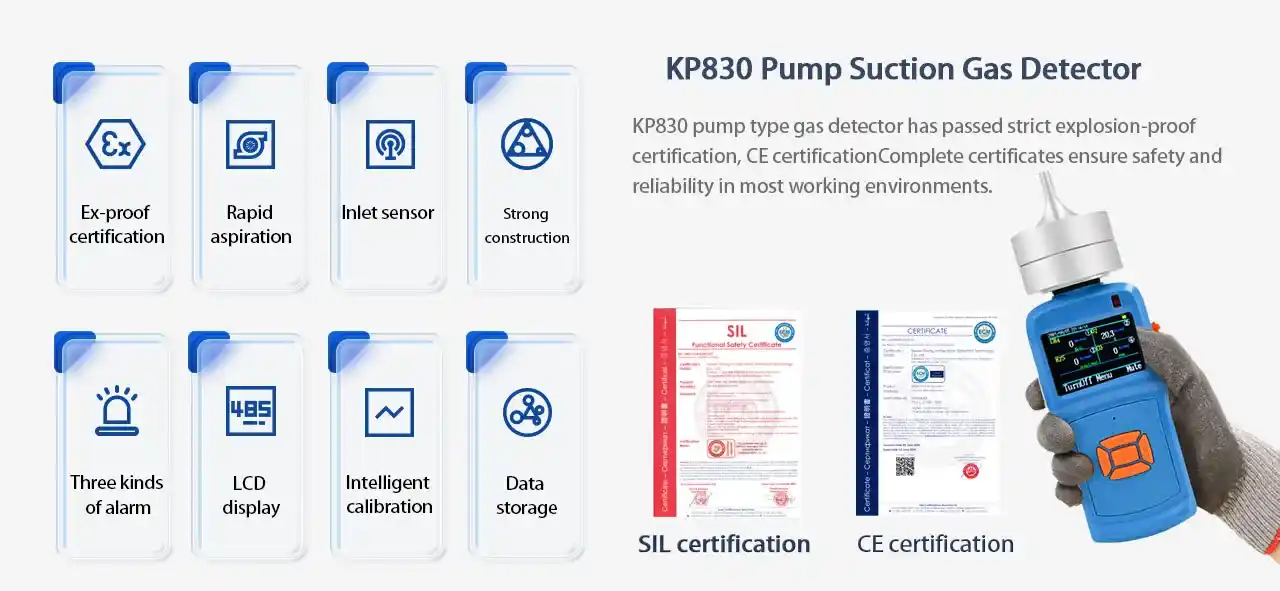 Detektor Gas Tipe Hisap (Pump Suction) KP830 - Gambar 3